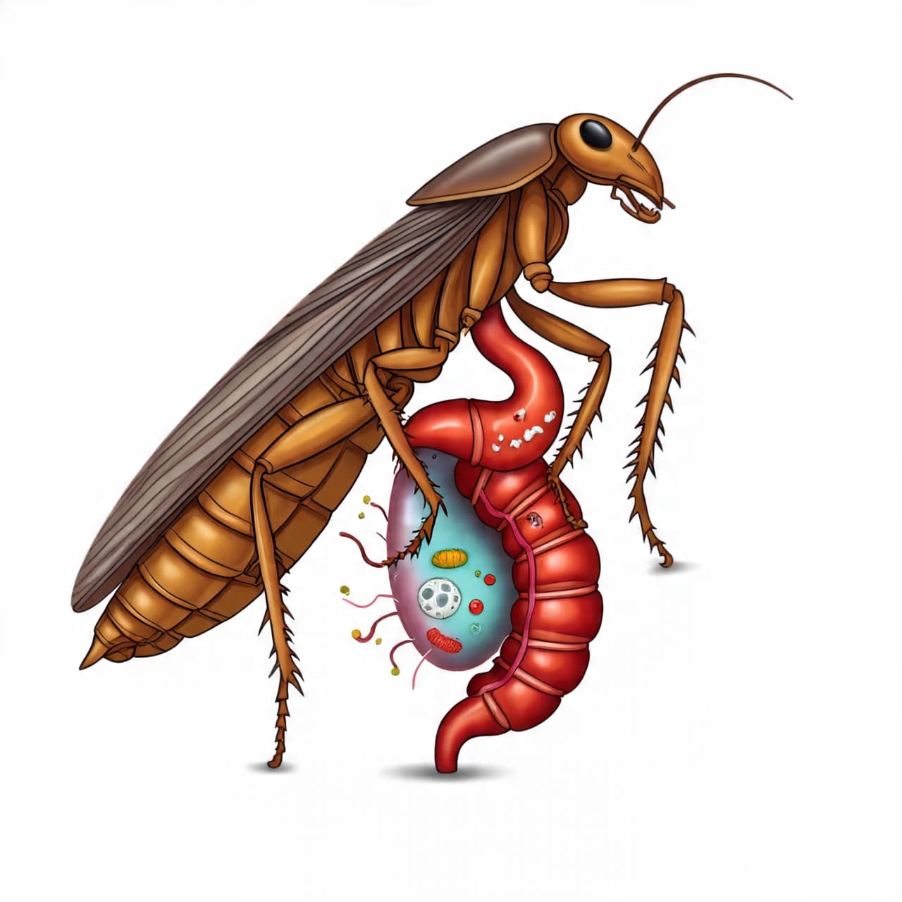 From Darkness to Conversion: The Subtle Chemistry of Cockroaches and Waste