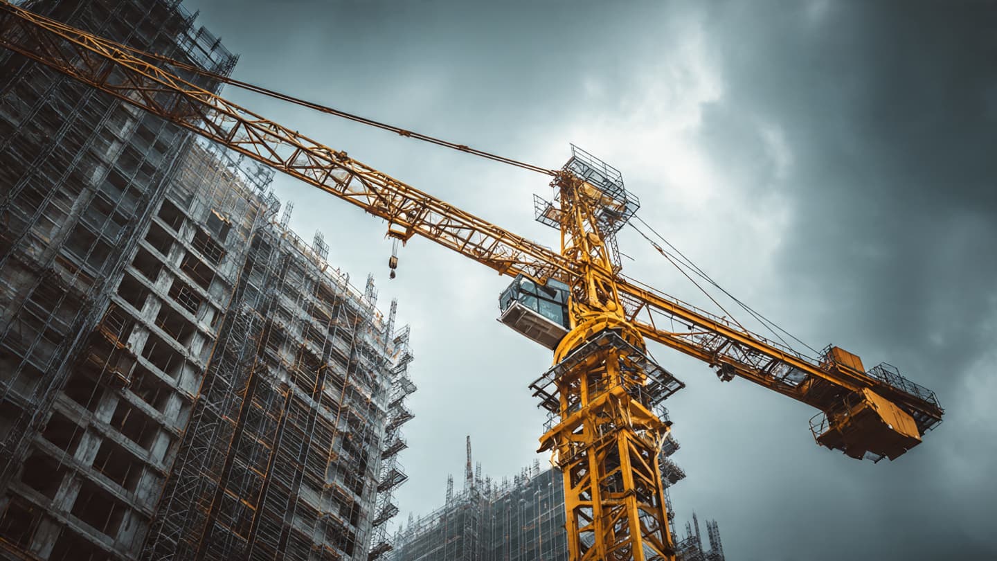 Entre le ciel bleu et la pierre dure, réflexions sur une grue silencieuse