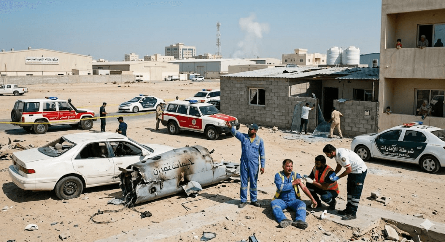 Umm Al Quwain Drone Interception: Indian Expat Injured as Falling Debris Hits Residential Area