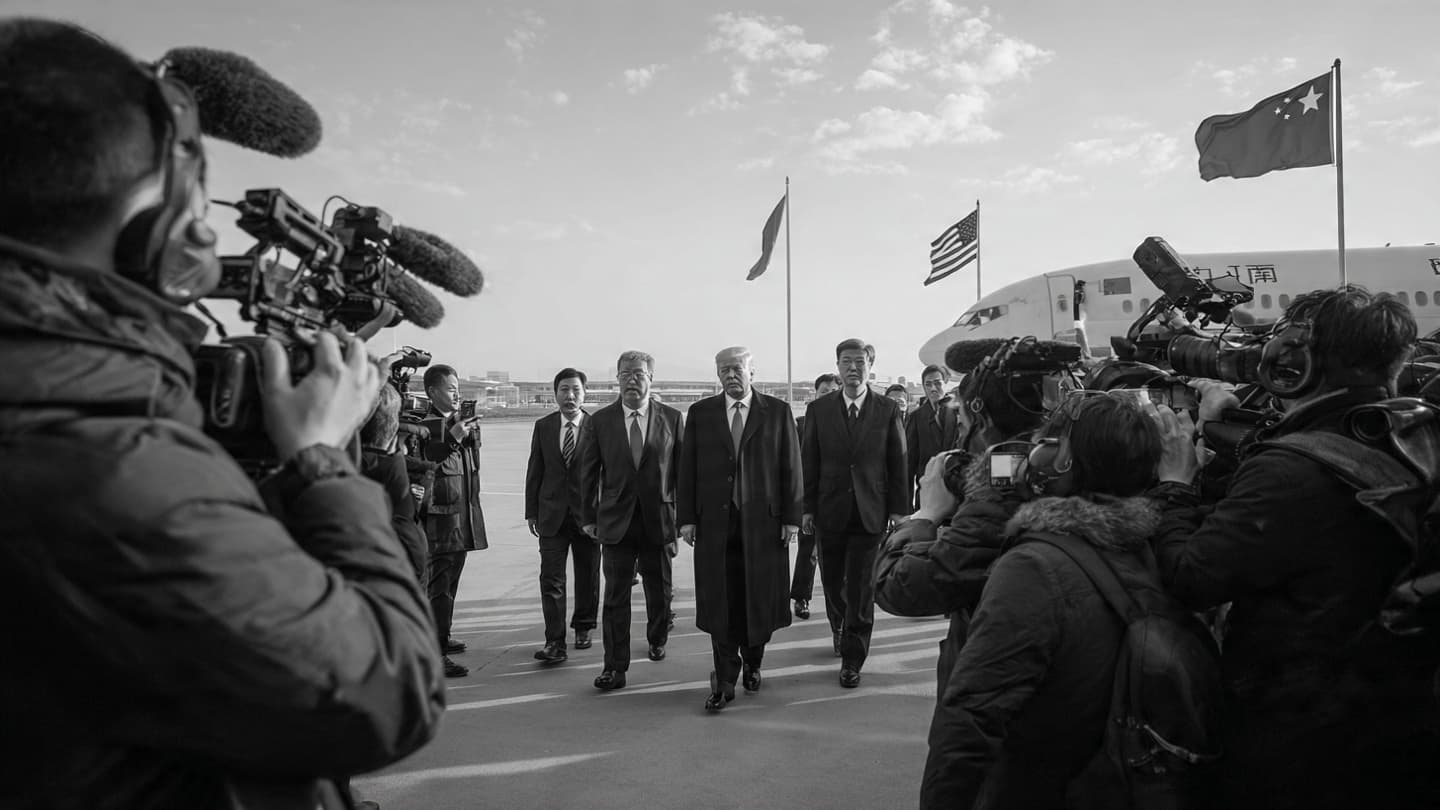 Before the Handshakes Begin, Tension and Expectation Surround Trump’s China Arrival