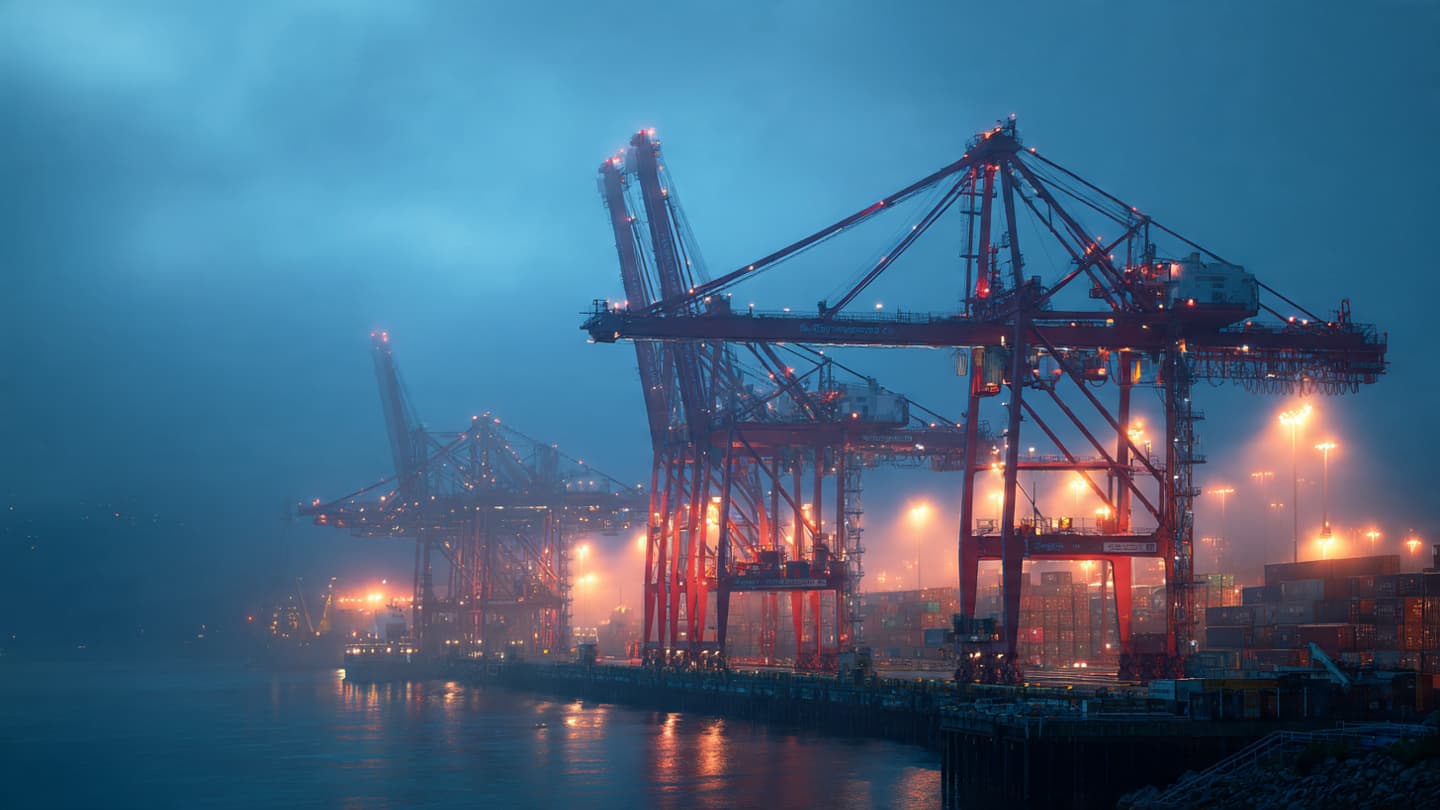 Where the Iron Cranes Meet the Silent Cargo, Reflections on the Vancouver Shore