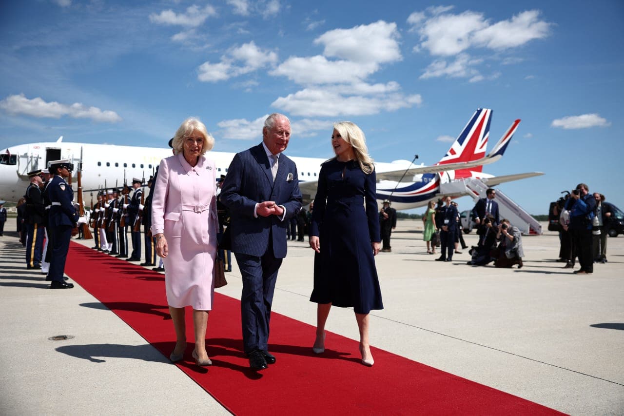 King Charles III Arrives in US for First State Visit as Monarch
