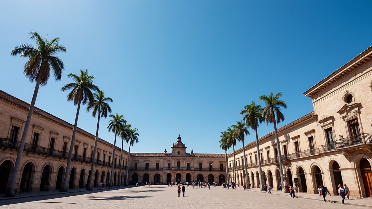 In the Stillness of the Square: Reflecting on the Facade of the Plaza de Armas