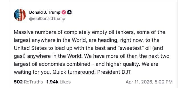 Trump’s Oil Tanker Claim Ignites Global Energy Debate