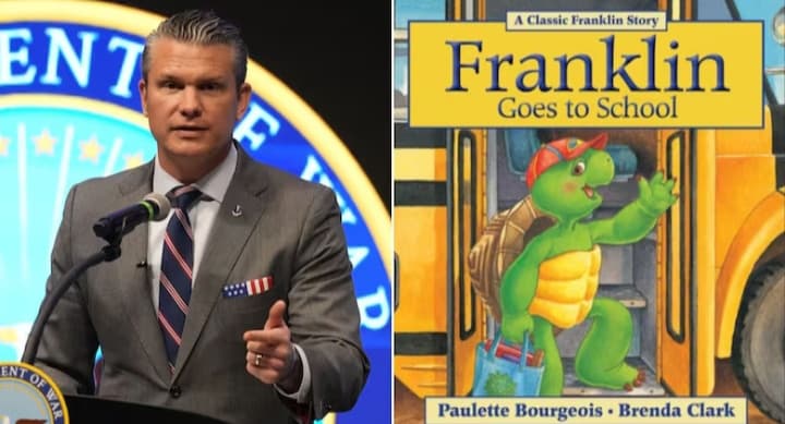Pete Hegseth's Use of Canadian Character Franklin the Turtle in Post About Boat Strikes Sparks Anger and Mockery