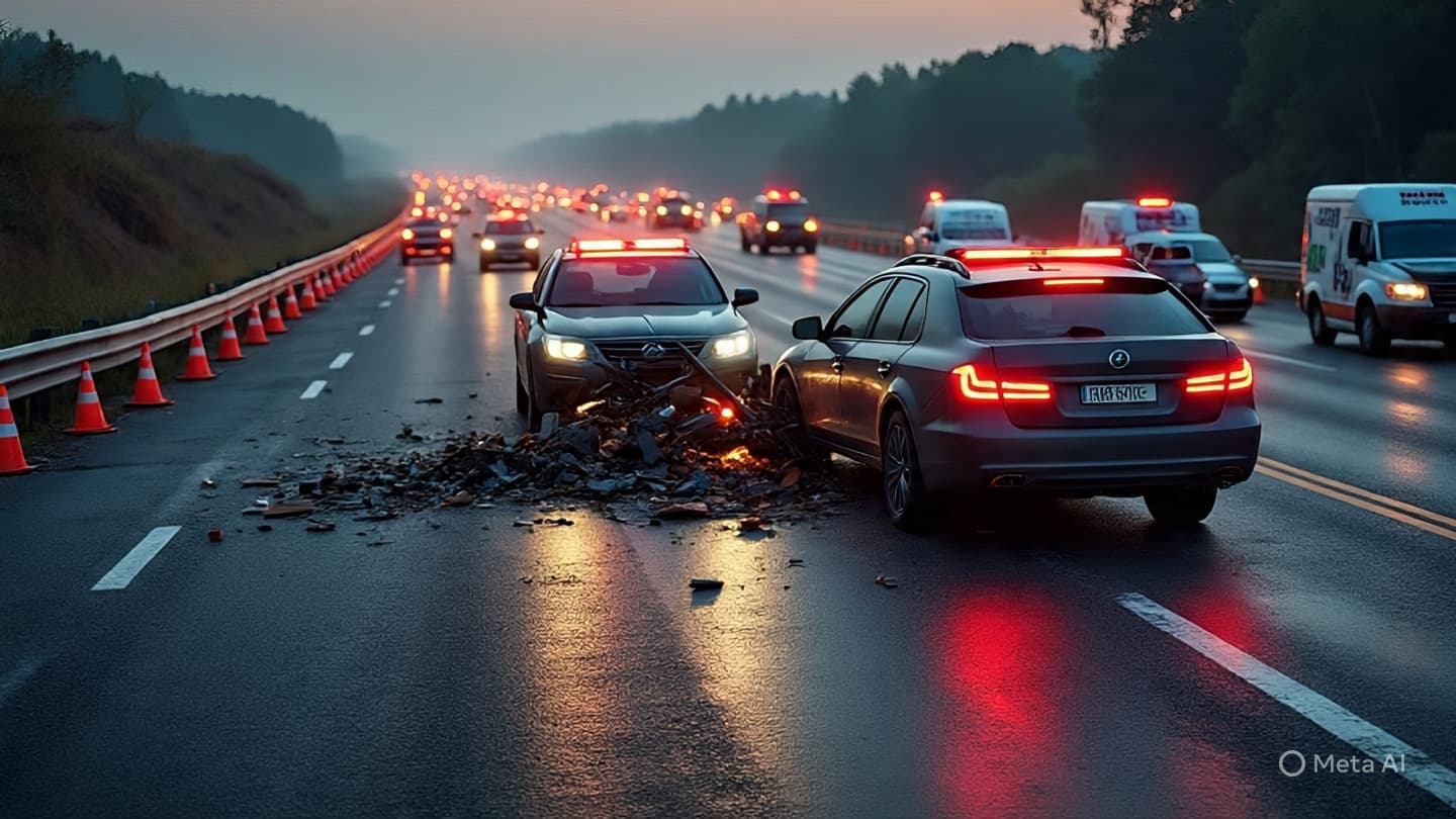 A Familiar Highway Fell Silent at Dawn