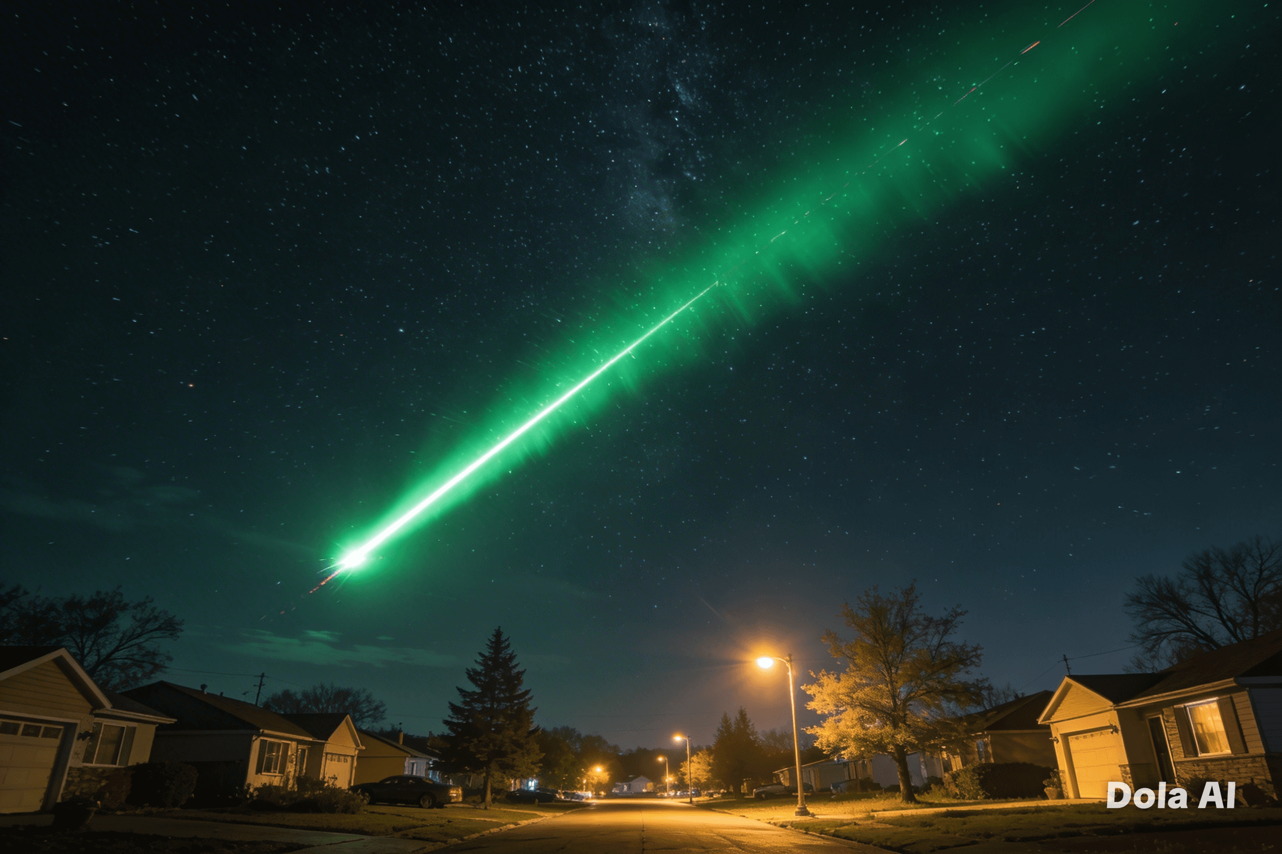 A Brief Flash Across the Sky: What Does a Green Fireball Leave Behind?