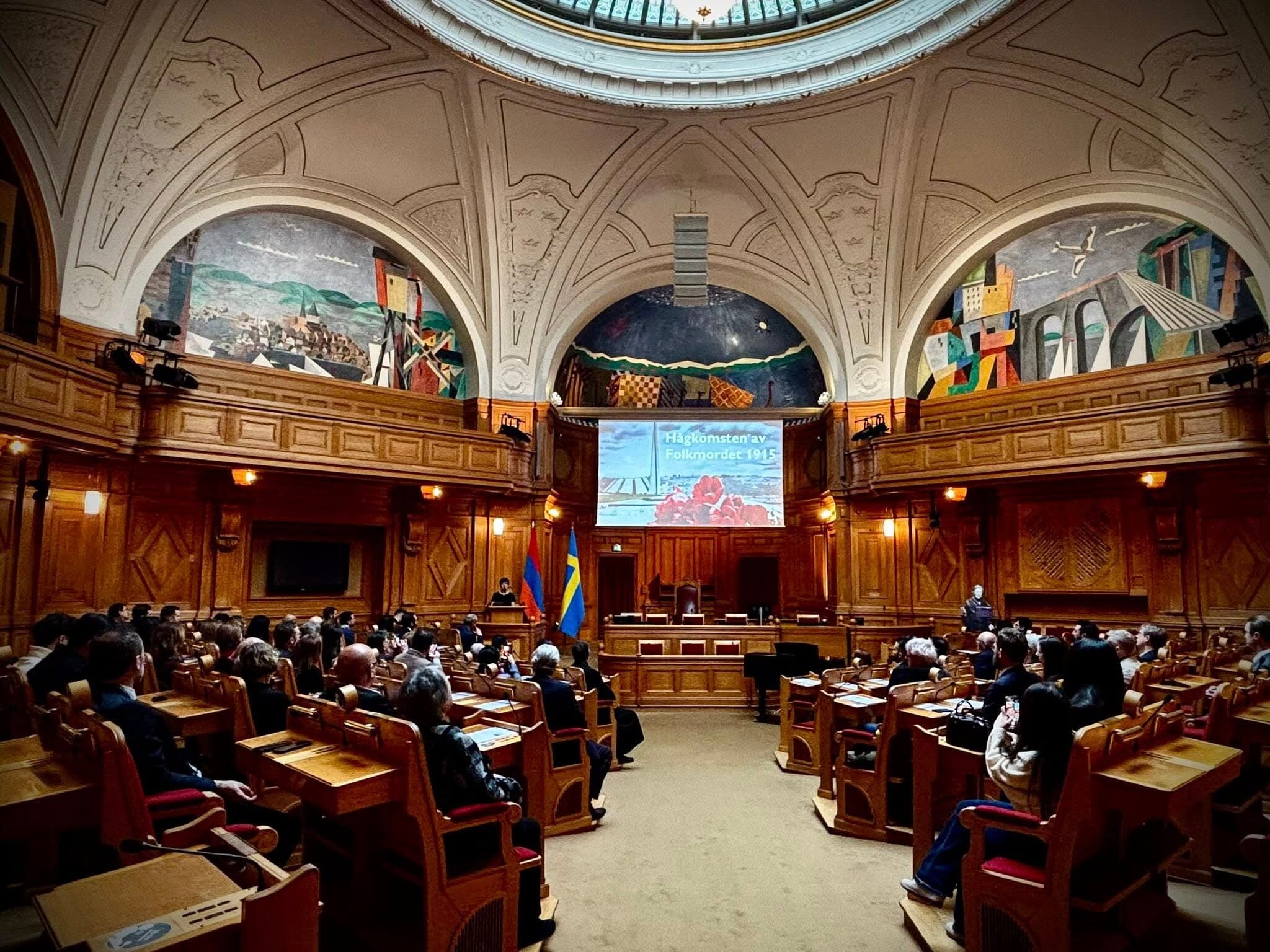 Armenian Genocide Remembrance Day Event Held at Sweden's Parliament