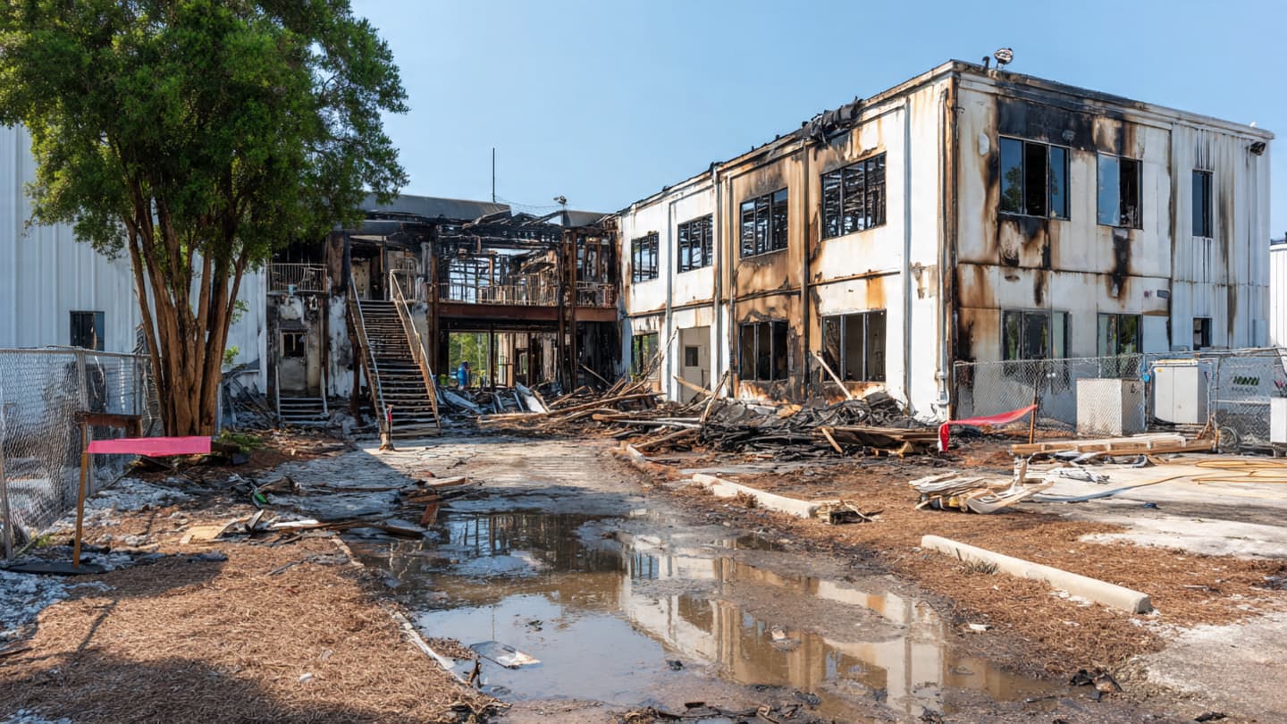 When a Fire Turns Years of Work Into Silence and Ash