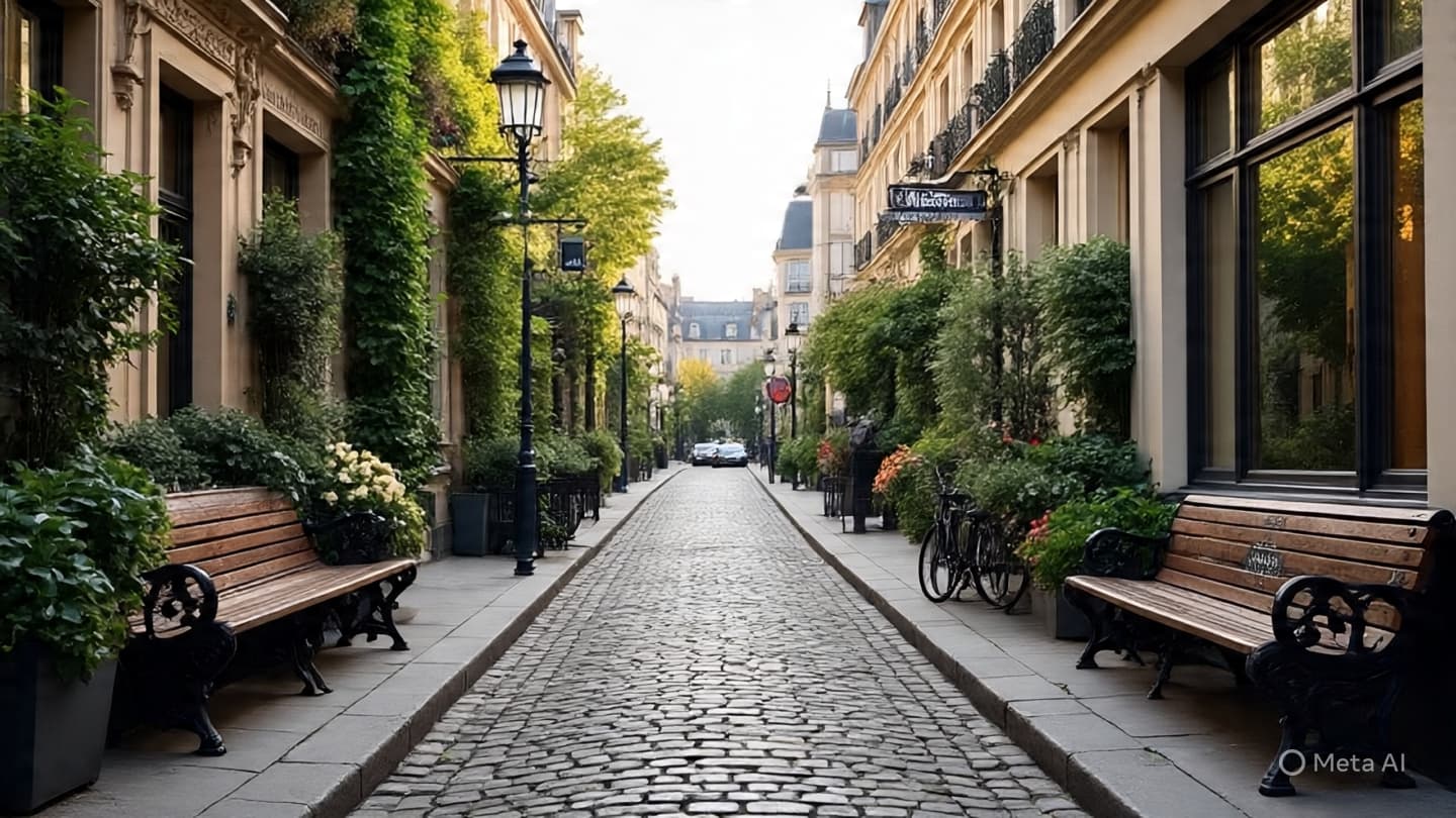Between the Banks of the Seine and the Soft Light of a Garden Path