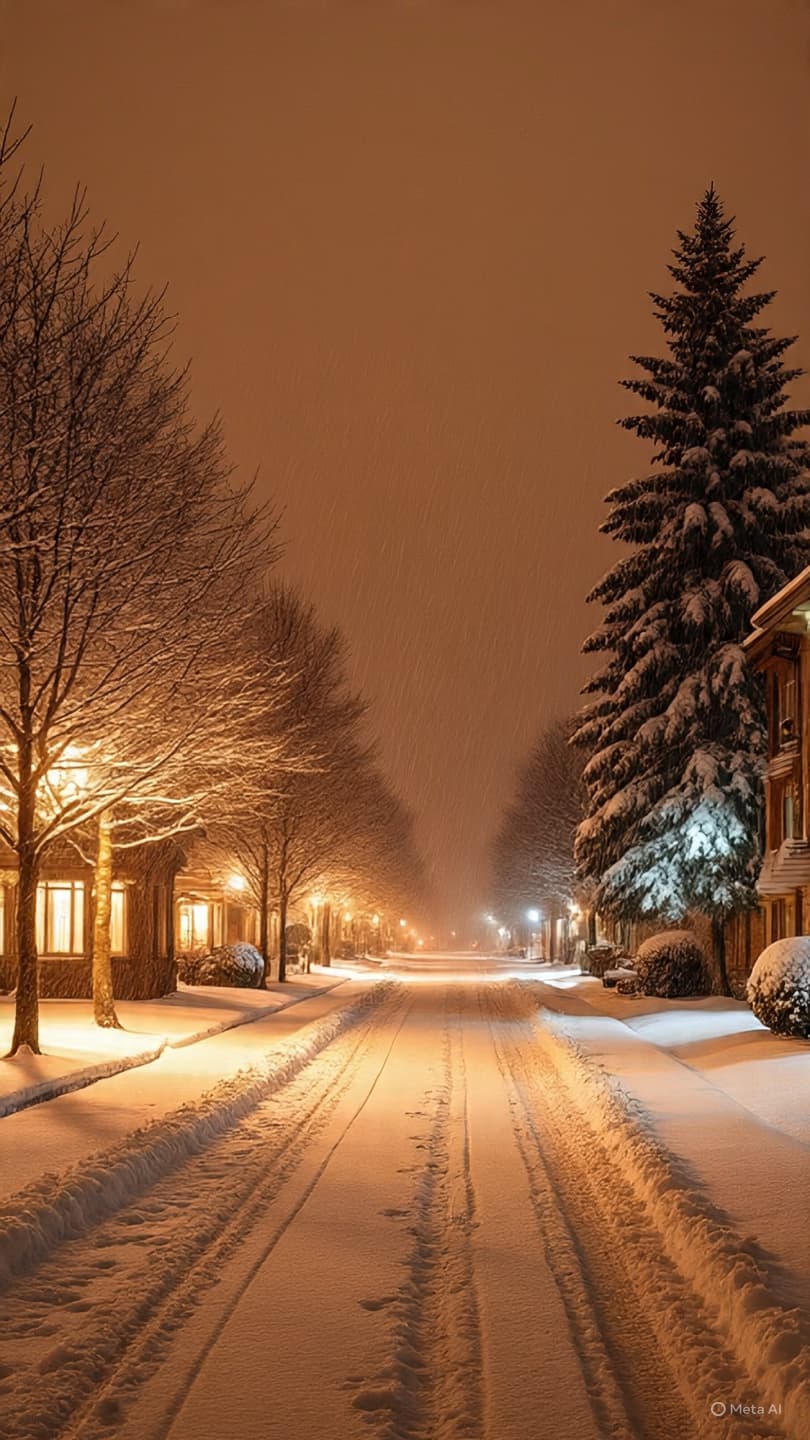 When the Sky Becomes a Heavy Veil: Reflections on the First Breath of Winter Snow