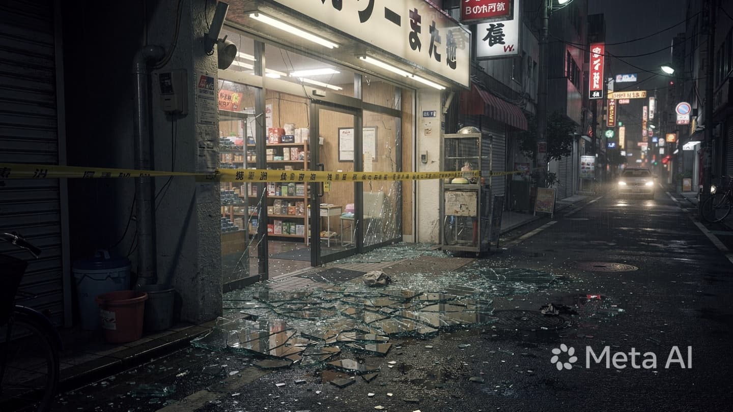 Beneath the Silver Canopy of Osaka: A Silent Theft Amidst the Rushing Tides of Night