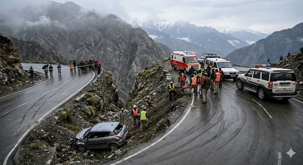 Tragedy on Mughal Road: Father and Son Among Four Killed in Devastating Accident