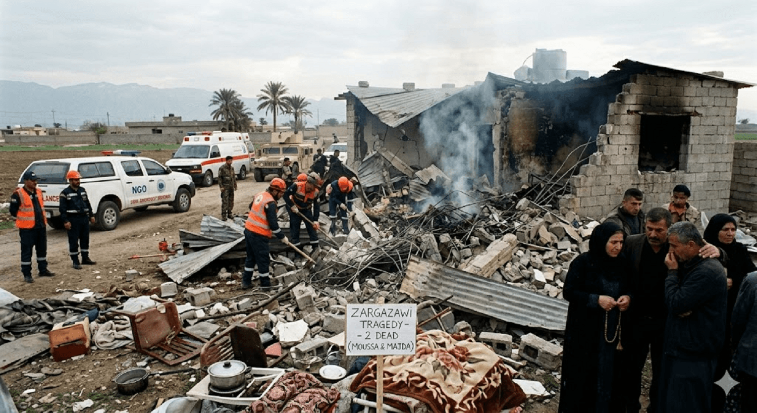 Tragedy in Northern Iraq: Two Dead After Drone Slams Into Residential Home Near Erbil