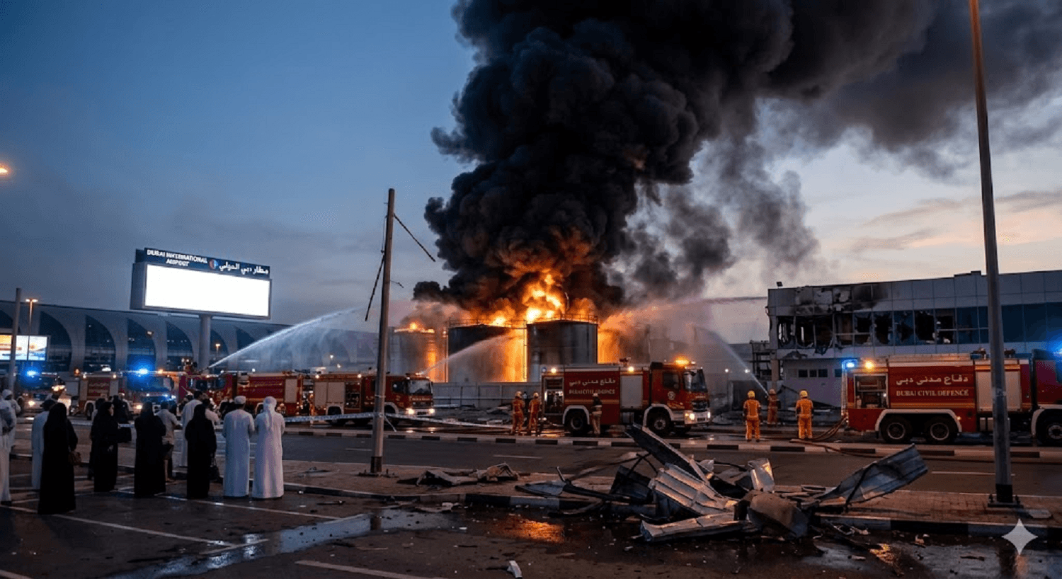 Major Disruption: Drone Strike on Oil Storage Forces Closure of Dubai International Airport Airspace