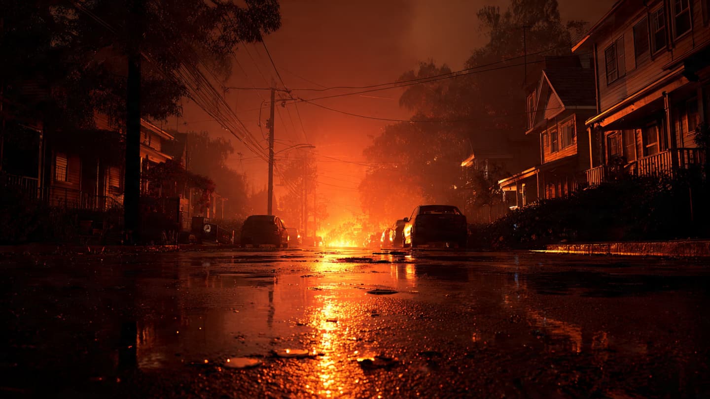 Where the Hearth Becomes the Storm: A Reflection on the Glow Over Manurewa Skies