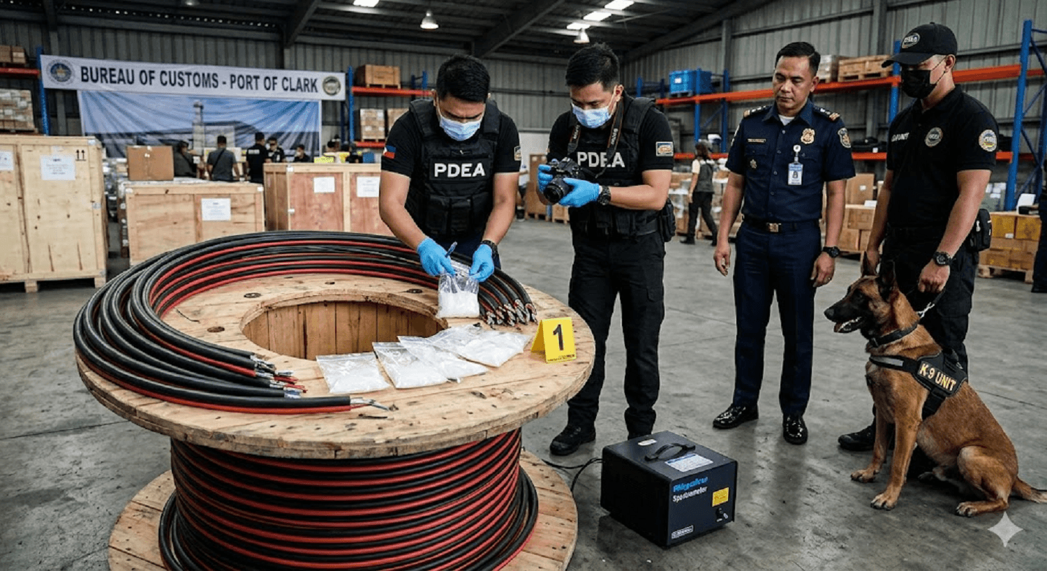 High-Voltage Bust: P30.7M in Illegal Drugs Found Hidden in Solar Cables at Clark