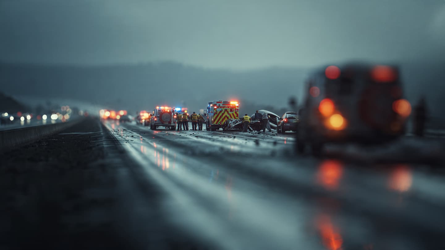 Where the Highway Meets the Horizon, A Moment of Impact on the Long A16 Road