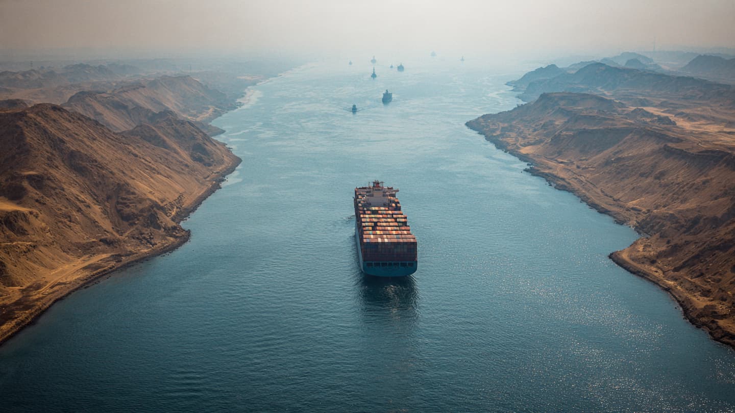 Between Two Shores of Tension: A Container Ship and the Fragile Geometry of Hormuz