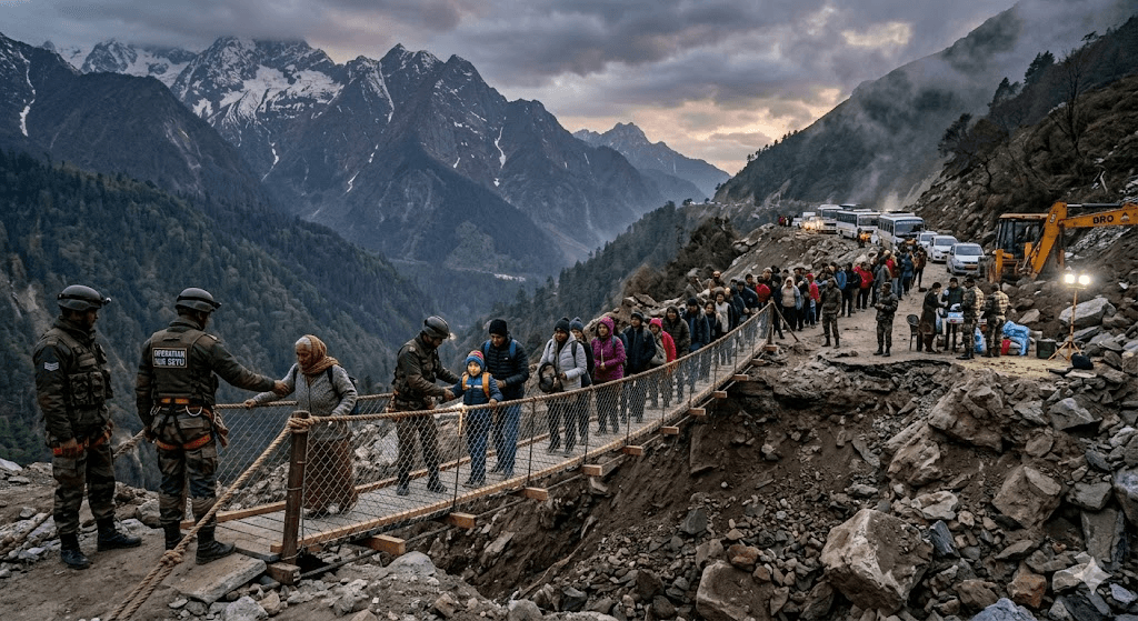 Operation Him Setu: Indian Army Launches Massive Rescue as 1,600 Tourists Stranded in Sikkim Landslide