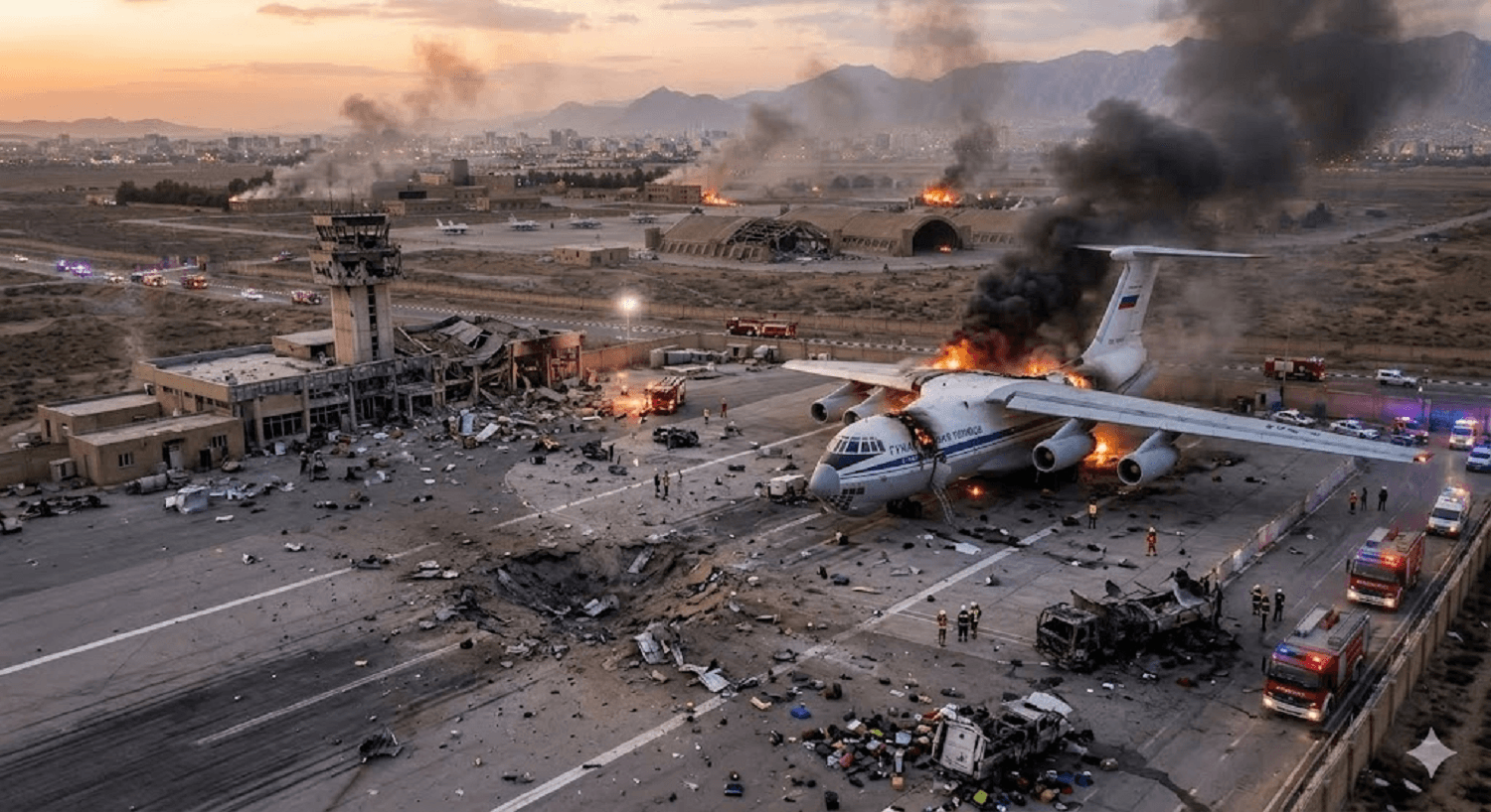 Airstrikes Hit Kish International Airport, Causing Significant Damage