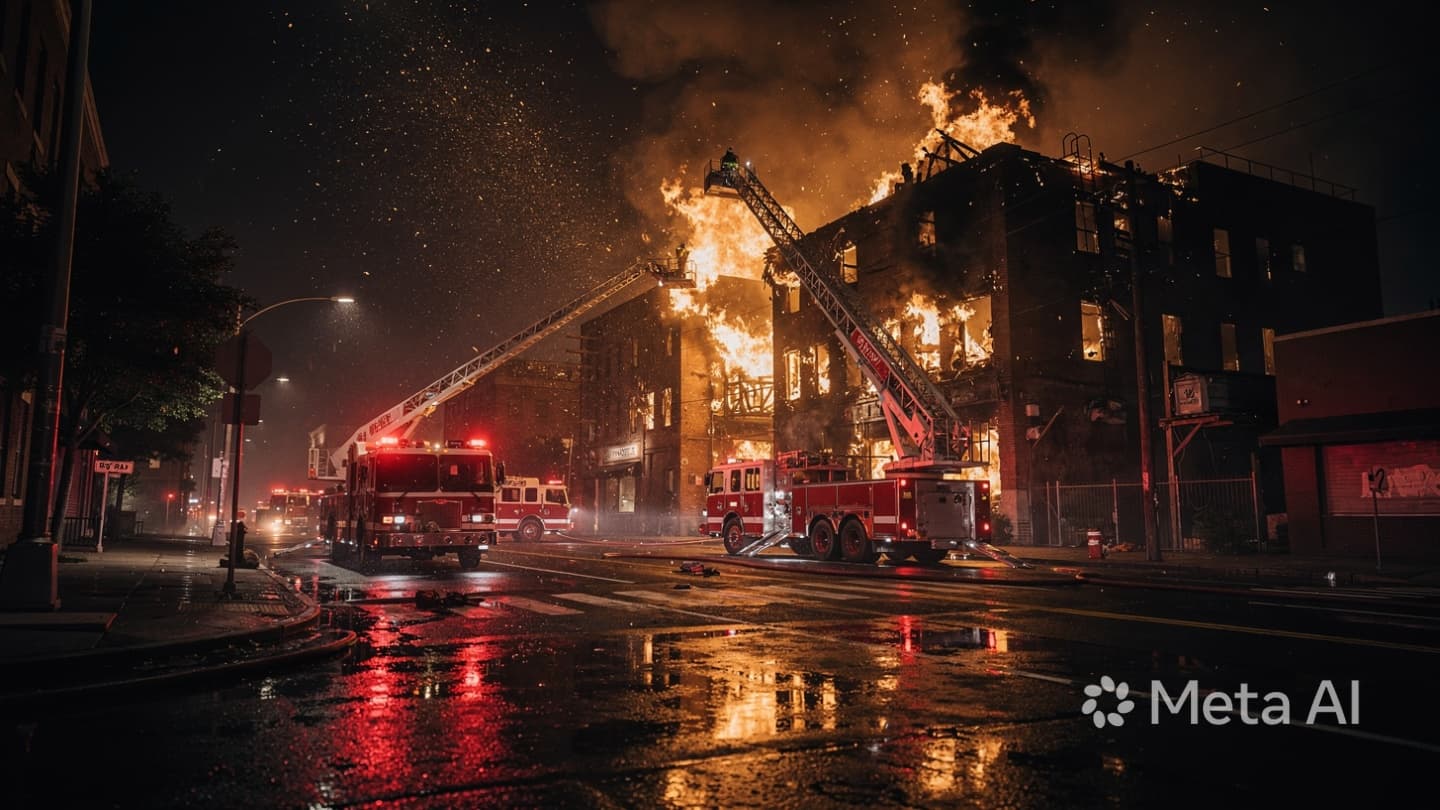 When the Old Bricks Release Their Secrets, A Final Chorus of Flame and Falling Timber