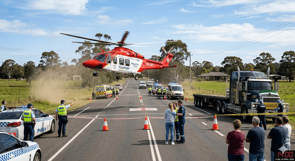Emergency Response: Young Boy Rushed to Hospital via Helicopter Following North Richmond Accident