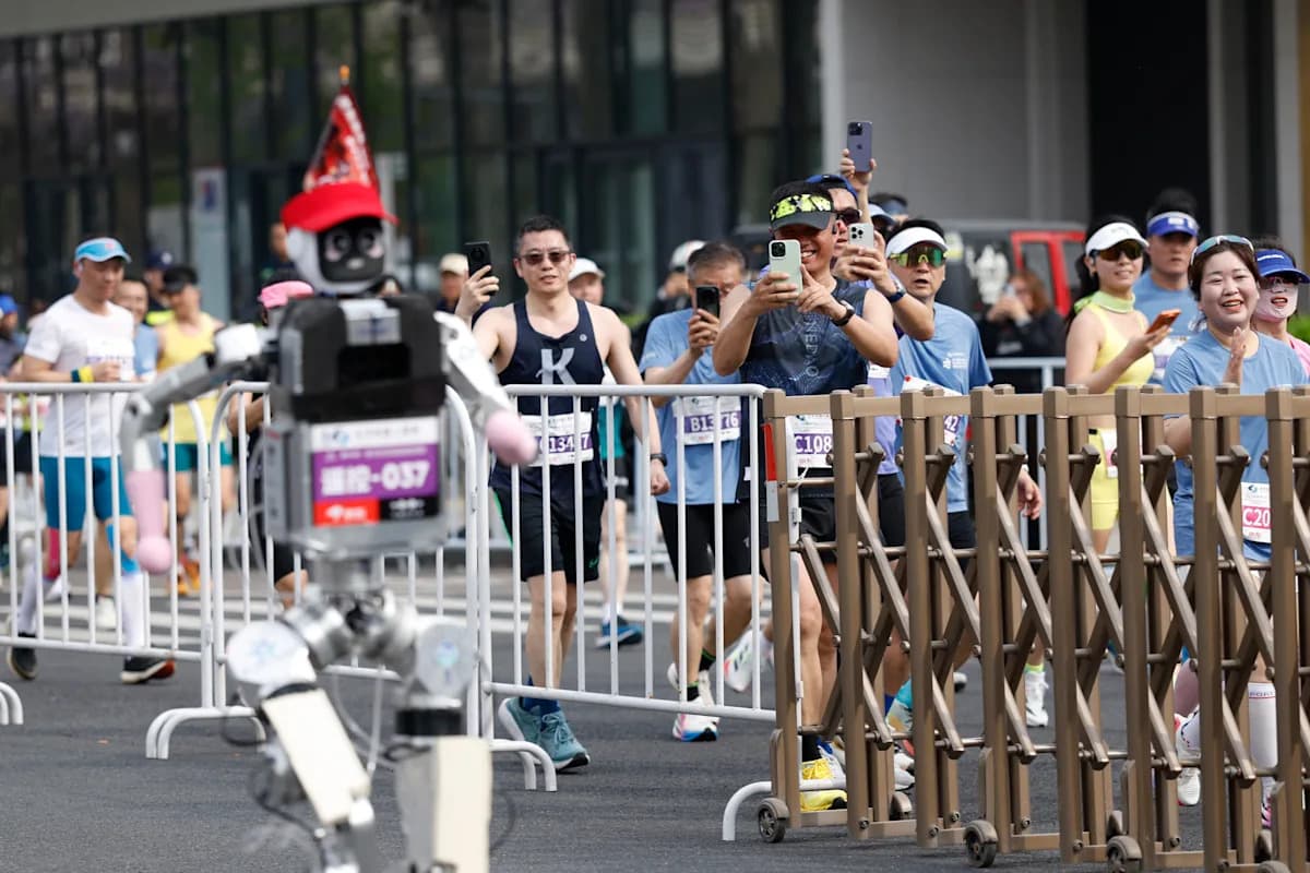 "Humanoid Robot Outruns Humans: Breaks Half-Marathon World Record in Beijing"
