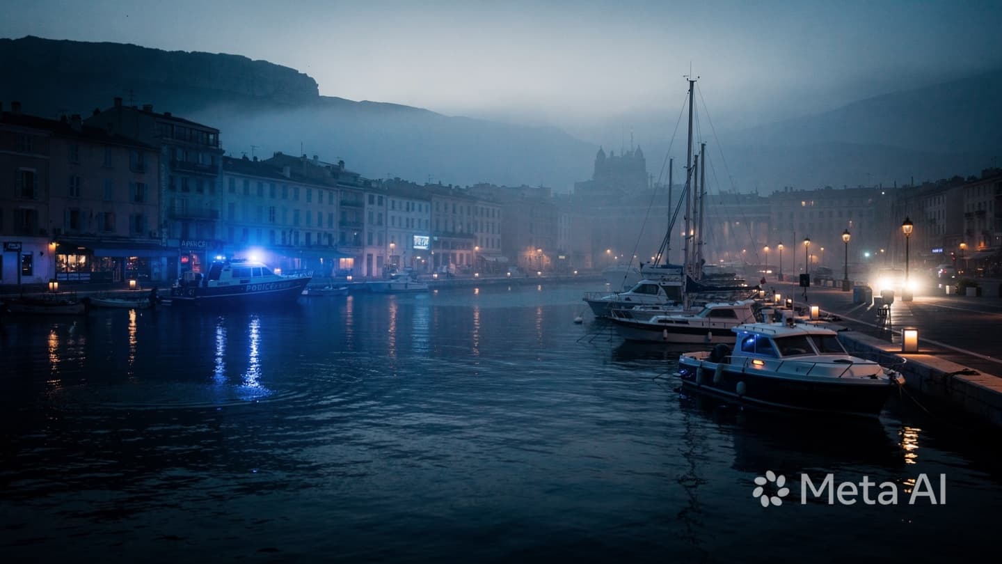 Where the Mediterranean Meets the Silent Shore: A Morning of Shadows in Marseille Harbor