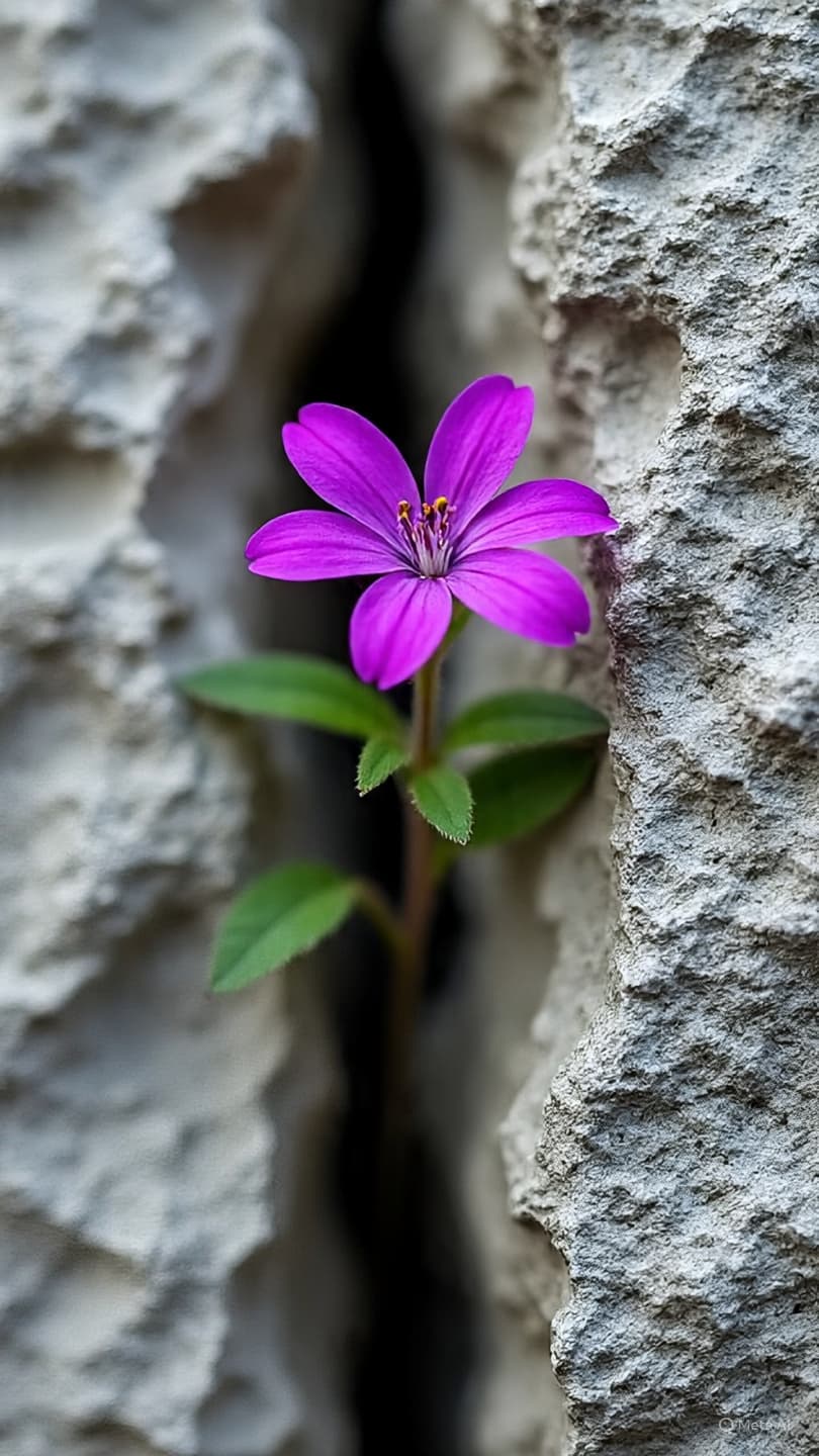 Where Stone Meets Petal, a Contemplative Study of the Rare Blooms Within the Burren Silence