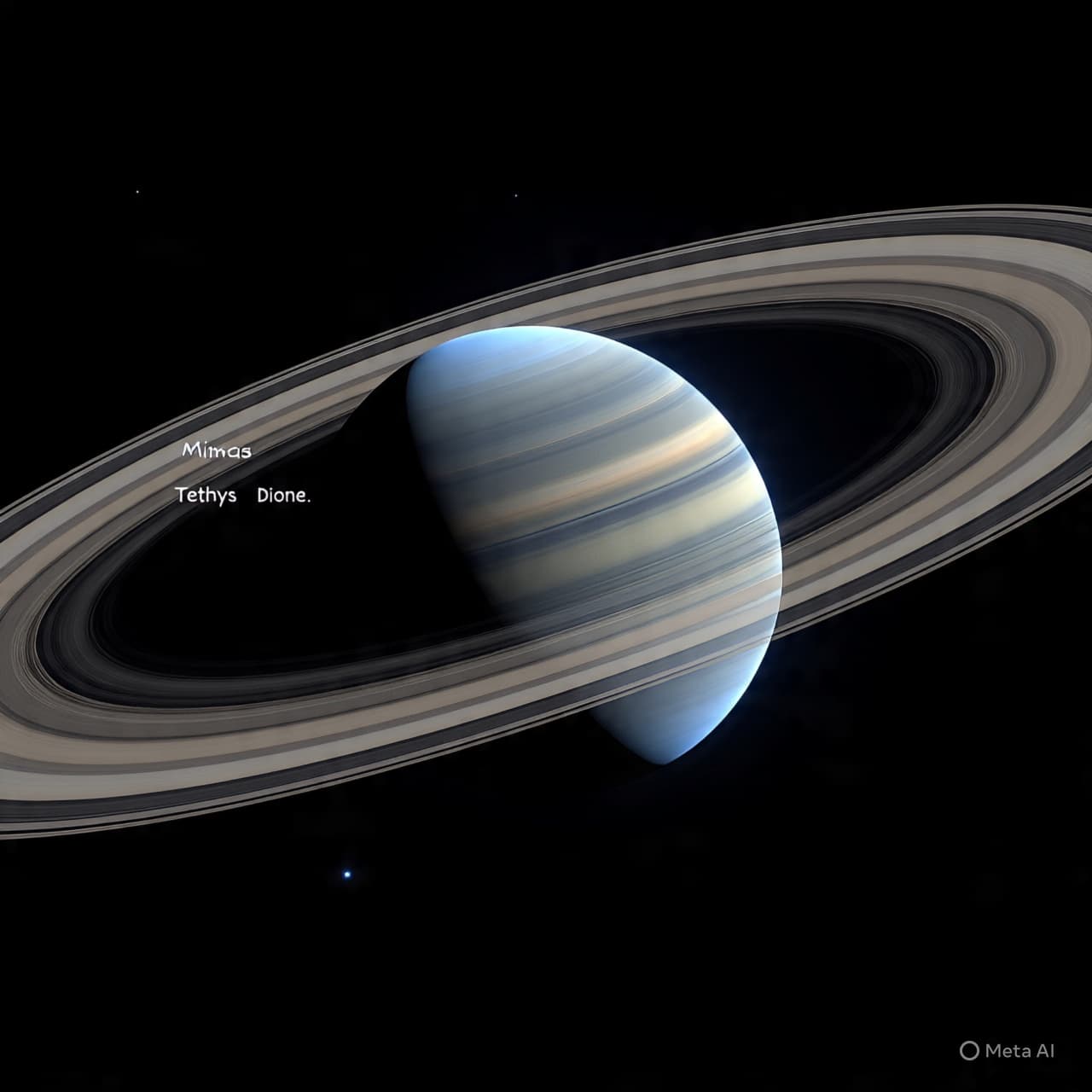 “When Saturn’s Circle Dances: A Quiet Evening with Wandering Moons”