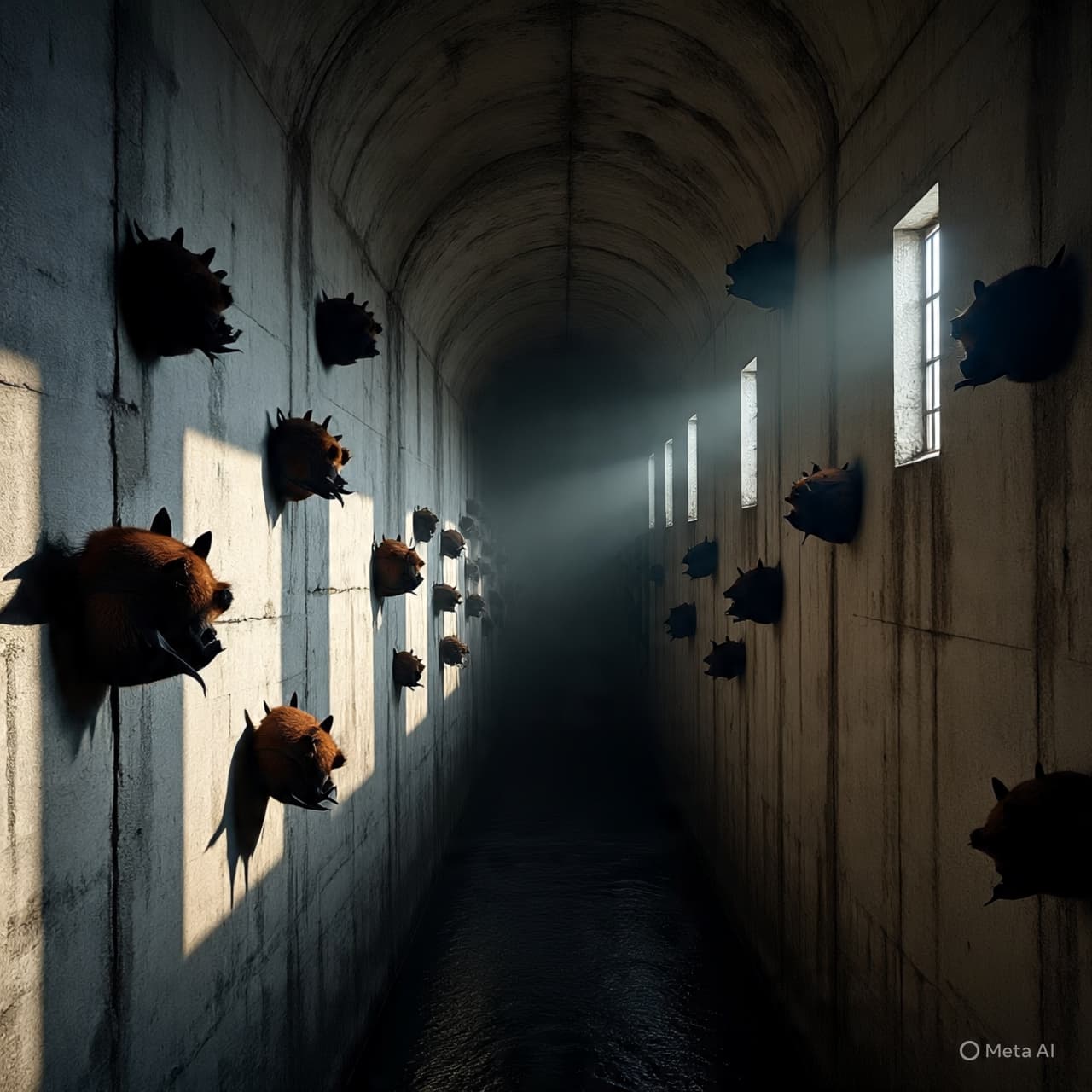 In Winter’s Quiet Embrace: Where Thousands of Bats Find Shelter in a Dam