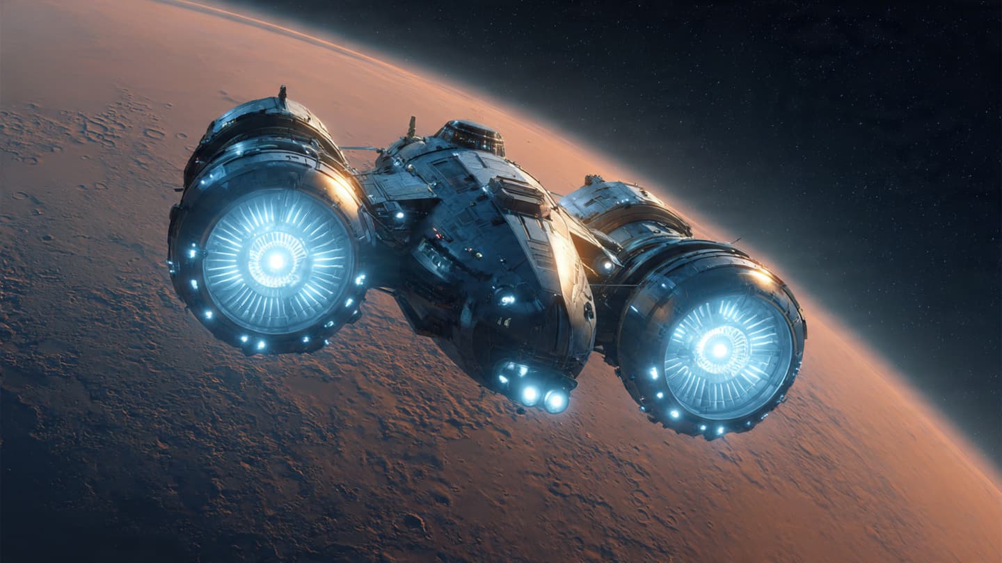 Humanity Looks Toward Mars with Engines Born from Atomic Fire