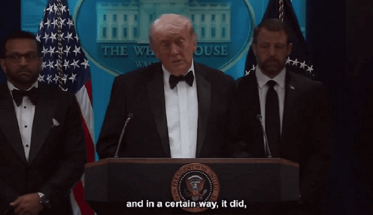 "They Won't Stop Us": Trump Addresses Nation Following Narrow Escape at D.C. Gala