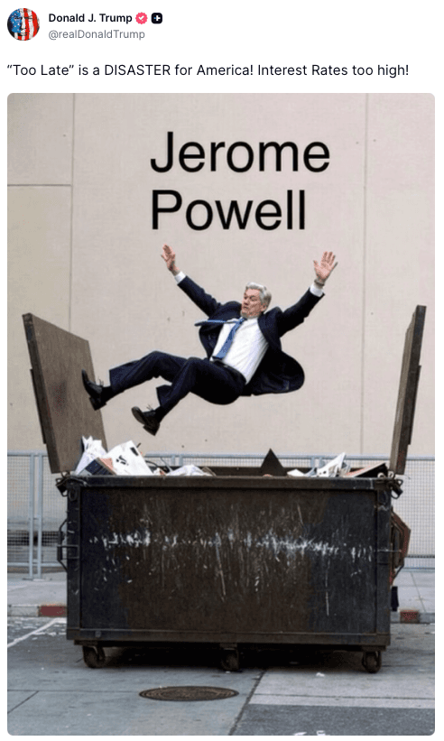 Trump cible le président de la Fed Powell alors que les tensions sur les taux s'intensifient