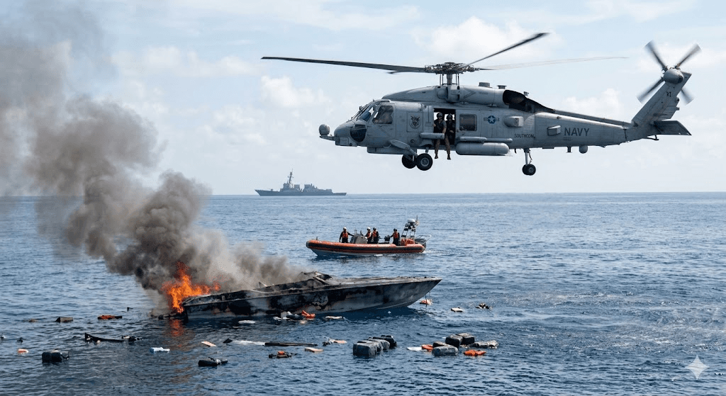 Lethal Intercept: U.S. Strike on Caribbean Smuggling Vessel Pushes Death Toll Past 180