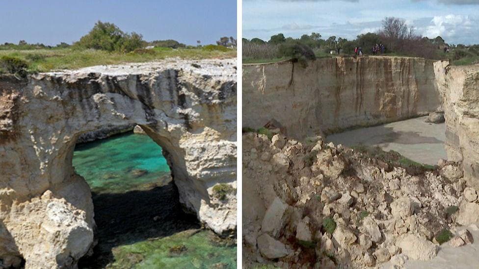 Italy's Iconic 'Lovers’ Arch' Collapses into Sea on Valentine's Day