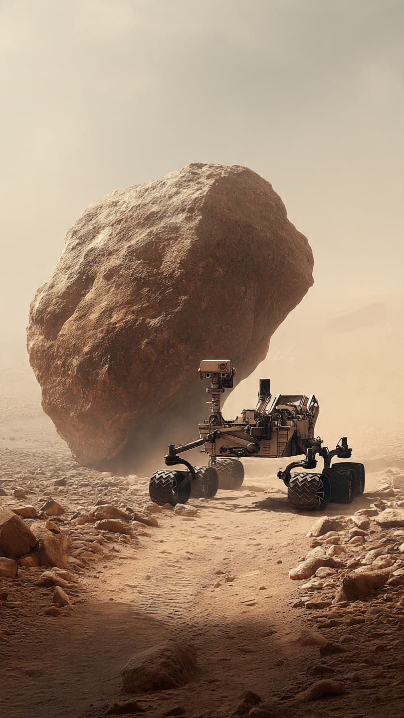 The Rock That Stopped Curiosity on Mars