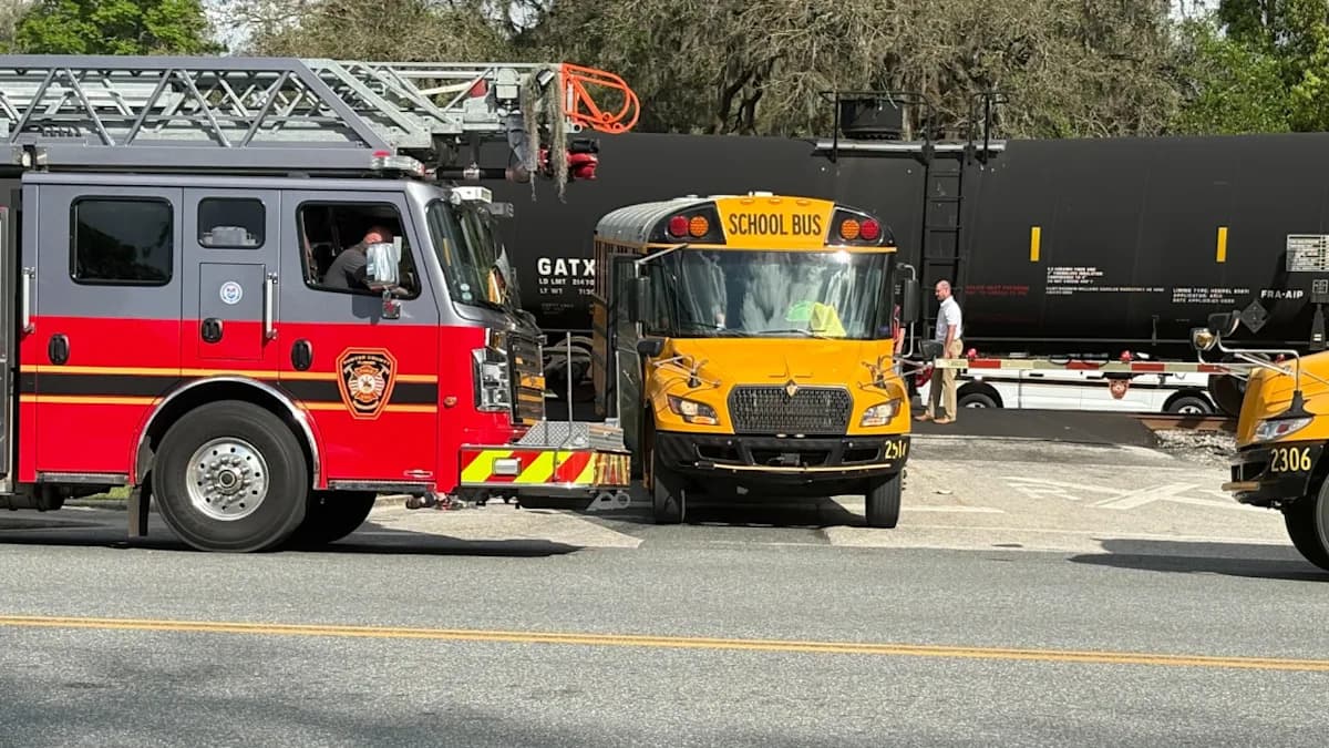 Florida School Bus Driver Arrested Following Train Crash Involving 29 Students