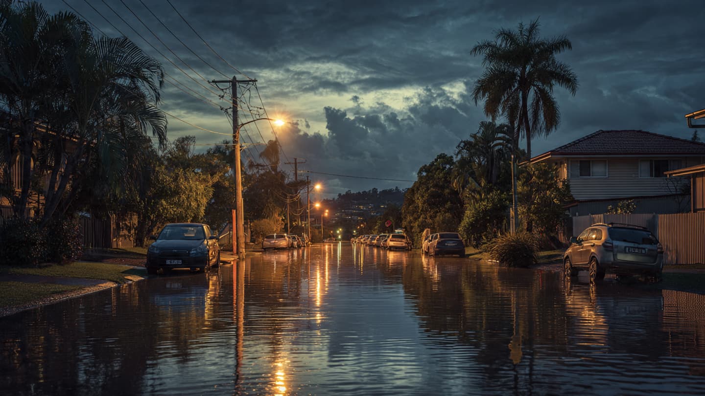 When the Queensland Sky Dissolves, A Narrative of Rising Water in the Brisbane Suburbs