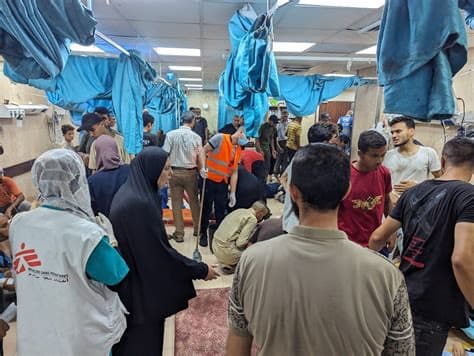 Doctors Without Borders Suspends Some Operations at Gaza’s Nasser Hospital Due to Armed Presence