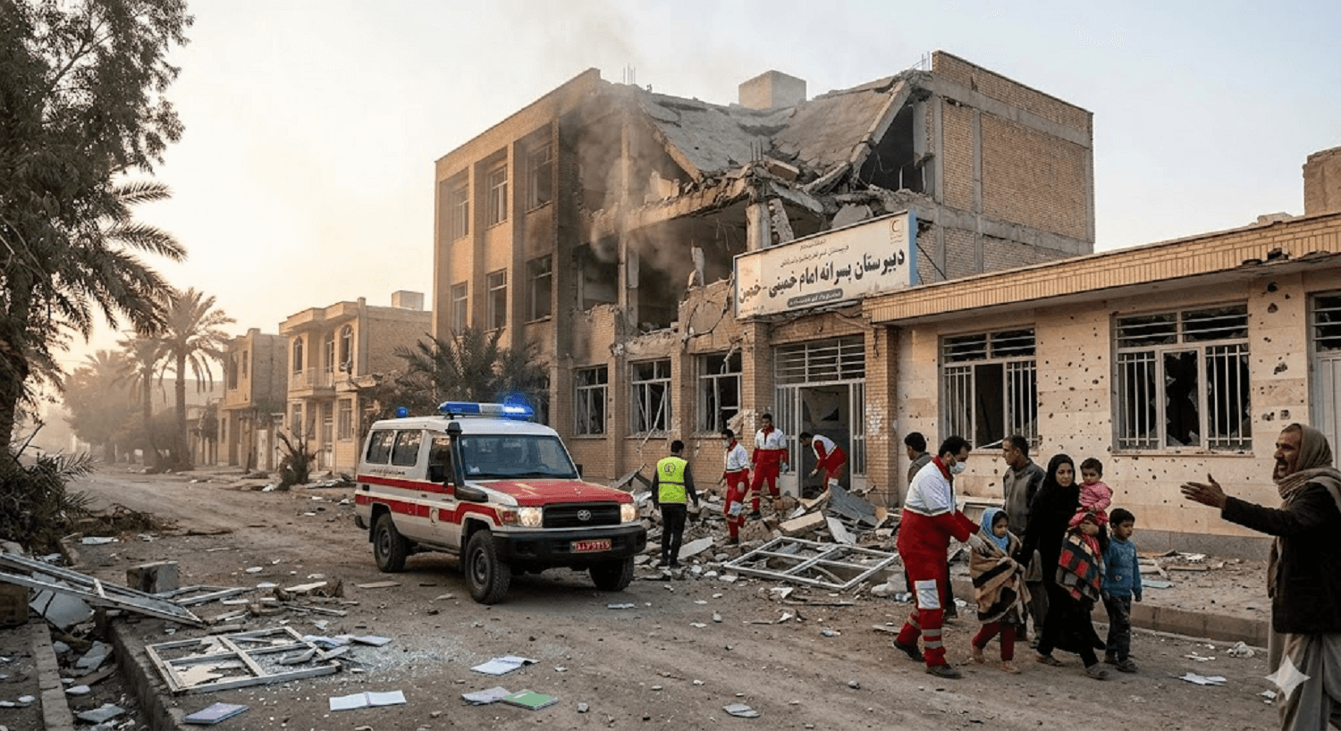 Dawn Airstrike Hits School in Central Iranian City of Khomeyn, Buildings Damaged