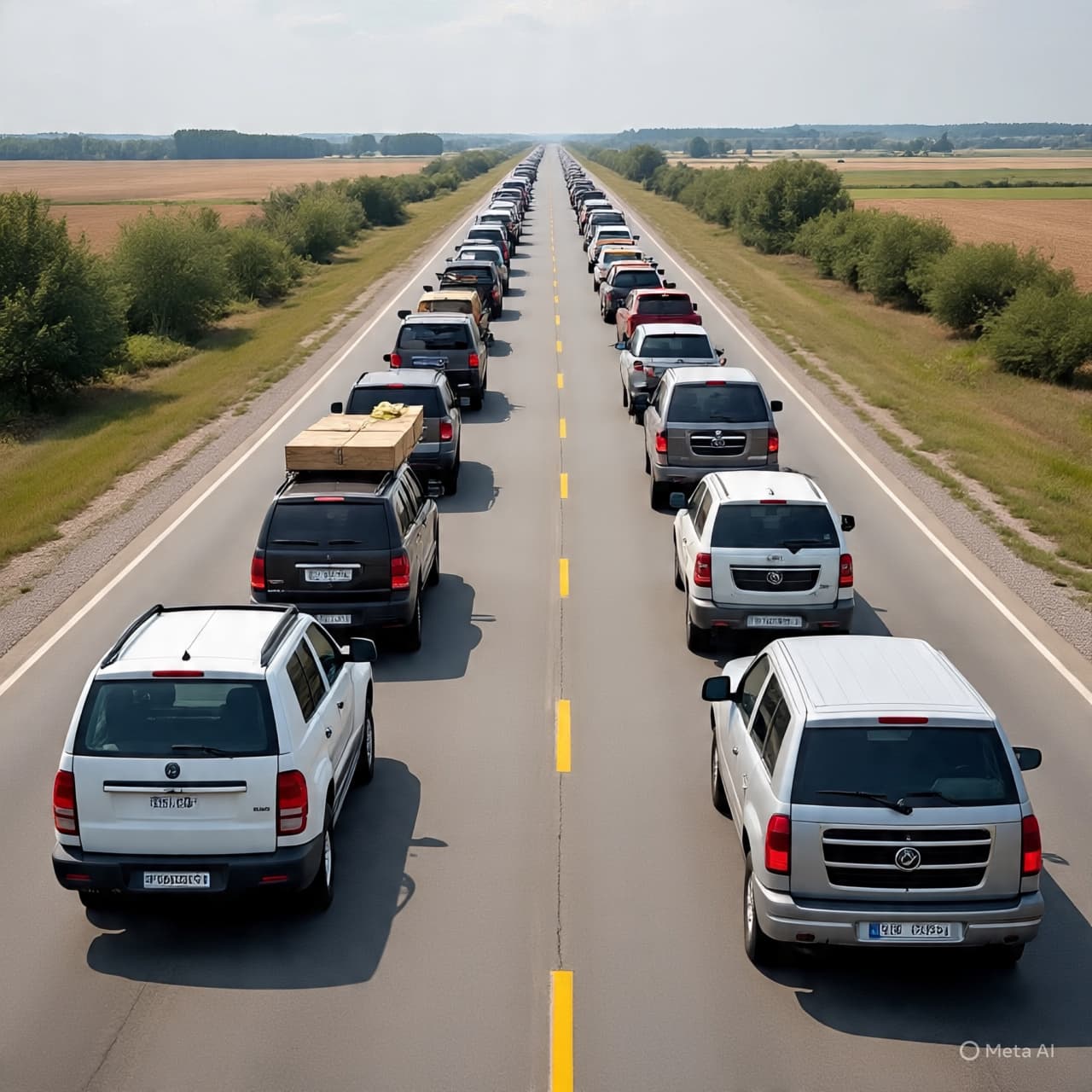 Where Sunlight Meets Smoke: A North Kordofan Highway in Mourning