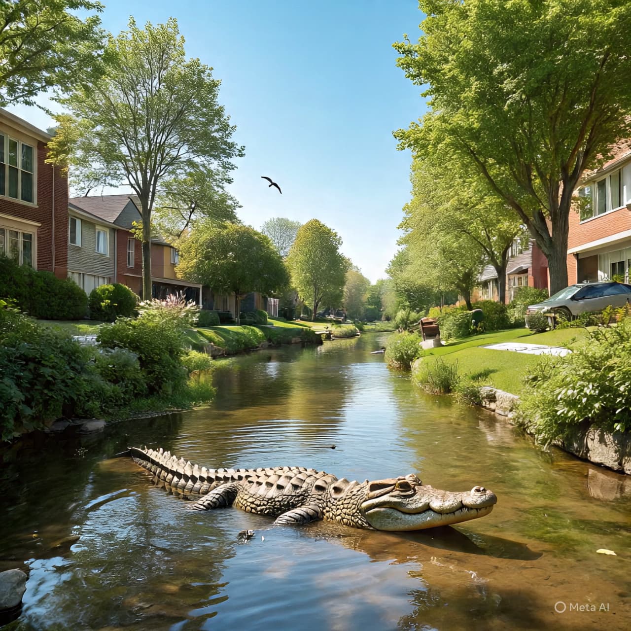 When the Unexpected Slips Ashore: A Crocodile Far from Home