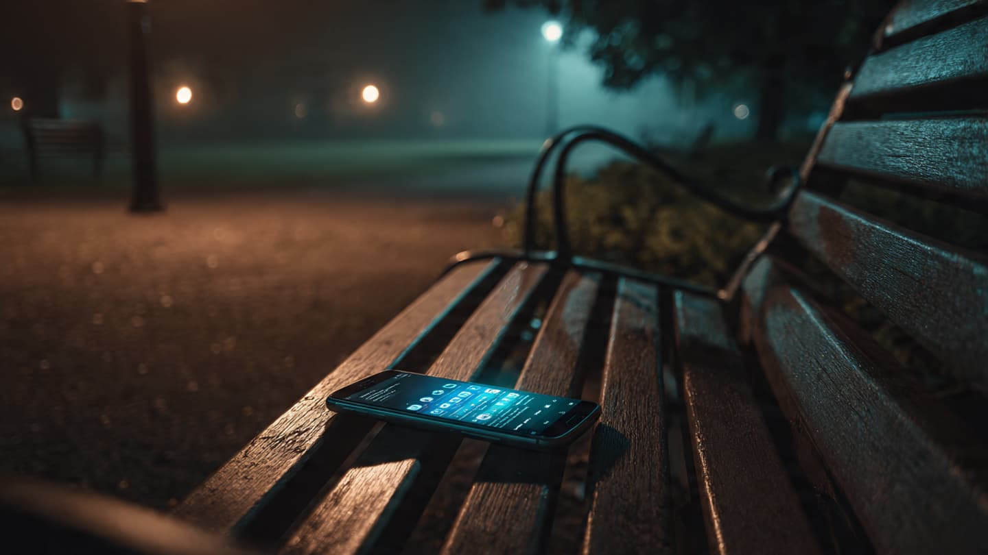 The Weight of a Backpack: Narrative of Shadows Moving Through the Neon Night