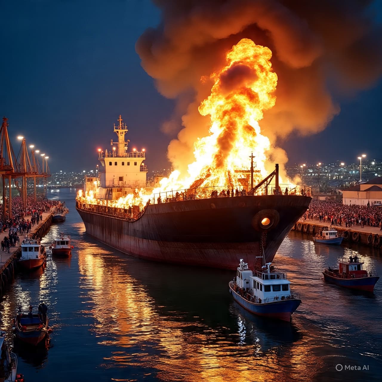 When the Sea Burns: What Does a Single Strike Reveal About a World on Edge?