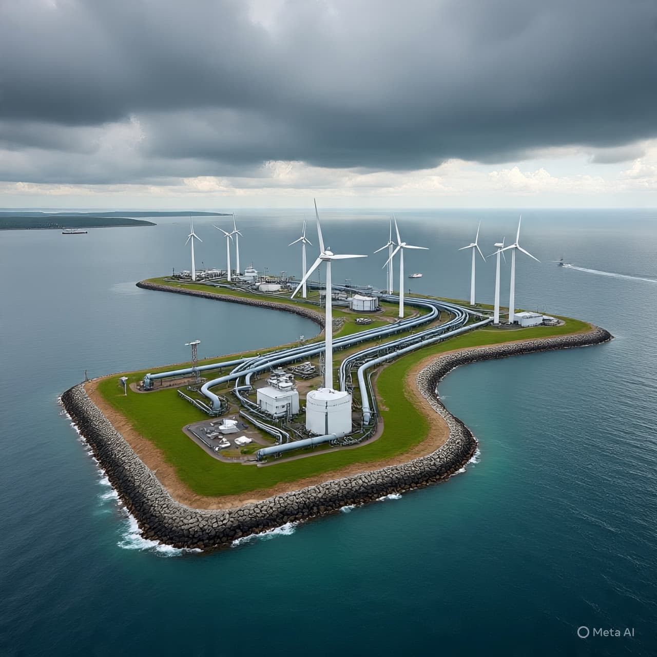 Where Wind Meets Water: Denmark’s New Island and the Slow Architecture of Hydrogen