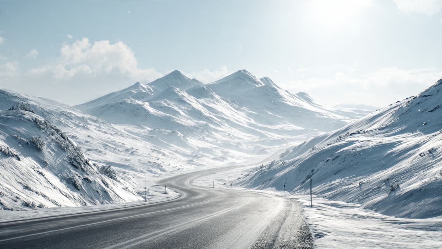 عندما تتوقف الرحلة على الشريط المتجمد: تأملات حول تصادم على طريق شمالي