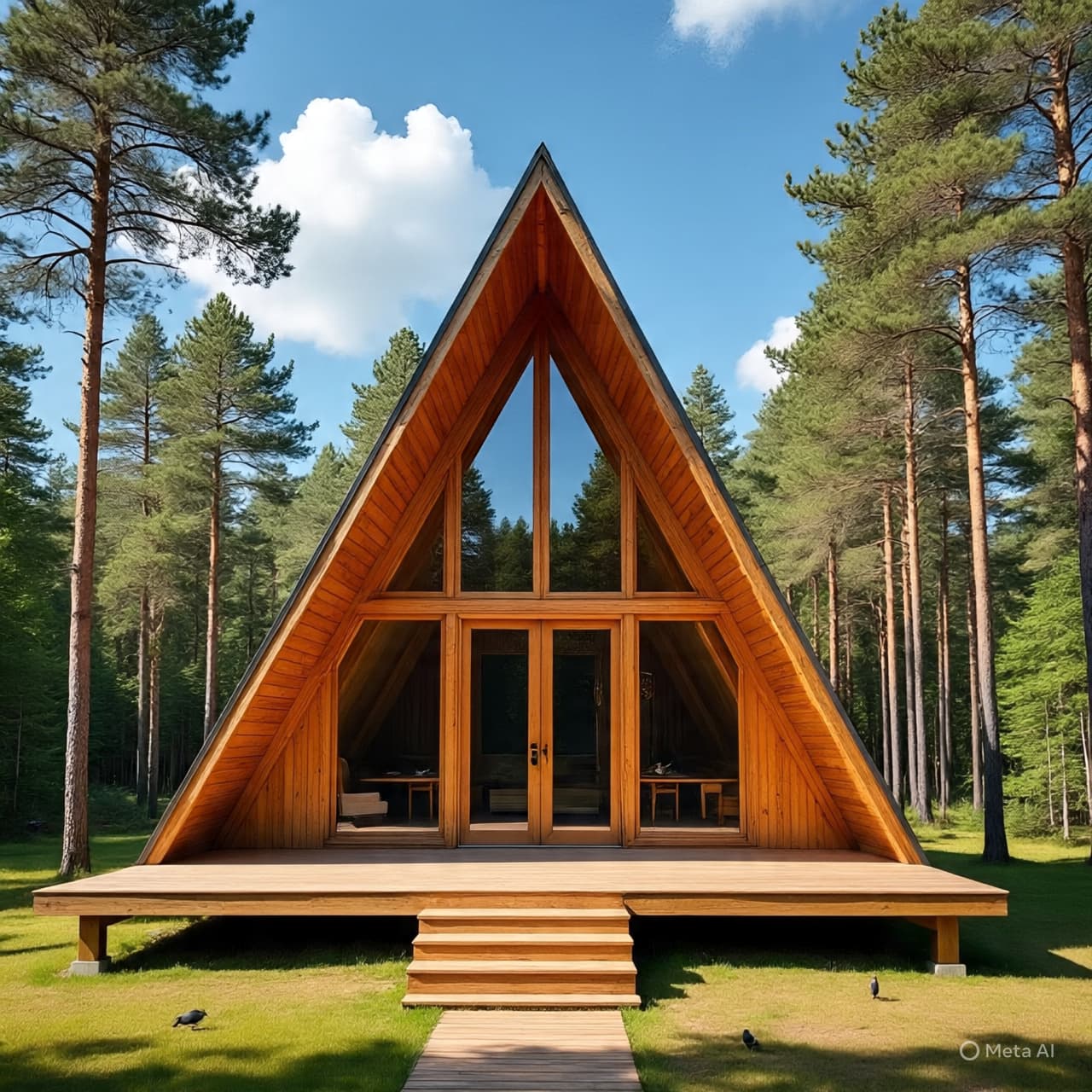 Among Pines and Quiet Labor: The Making of an A-Frame Cottage That Rose From Dream and Timber