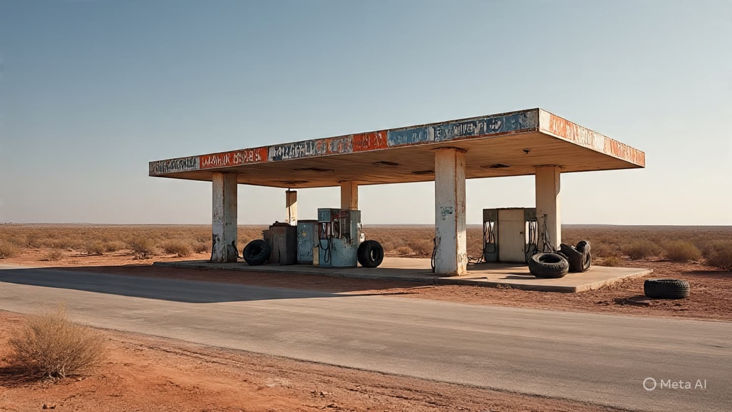 A Long Road Into the Arid Silence: Reflections on the Vanishing Fuel in Remote Australia